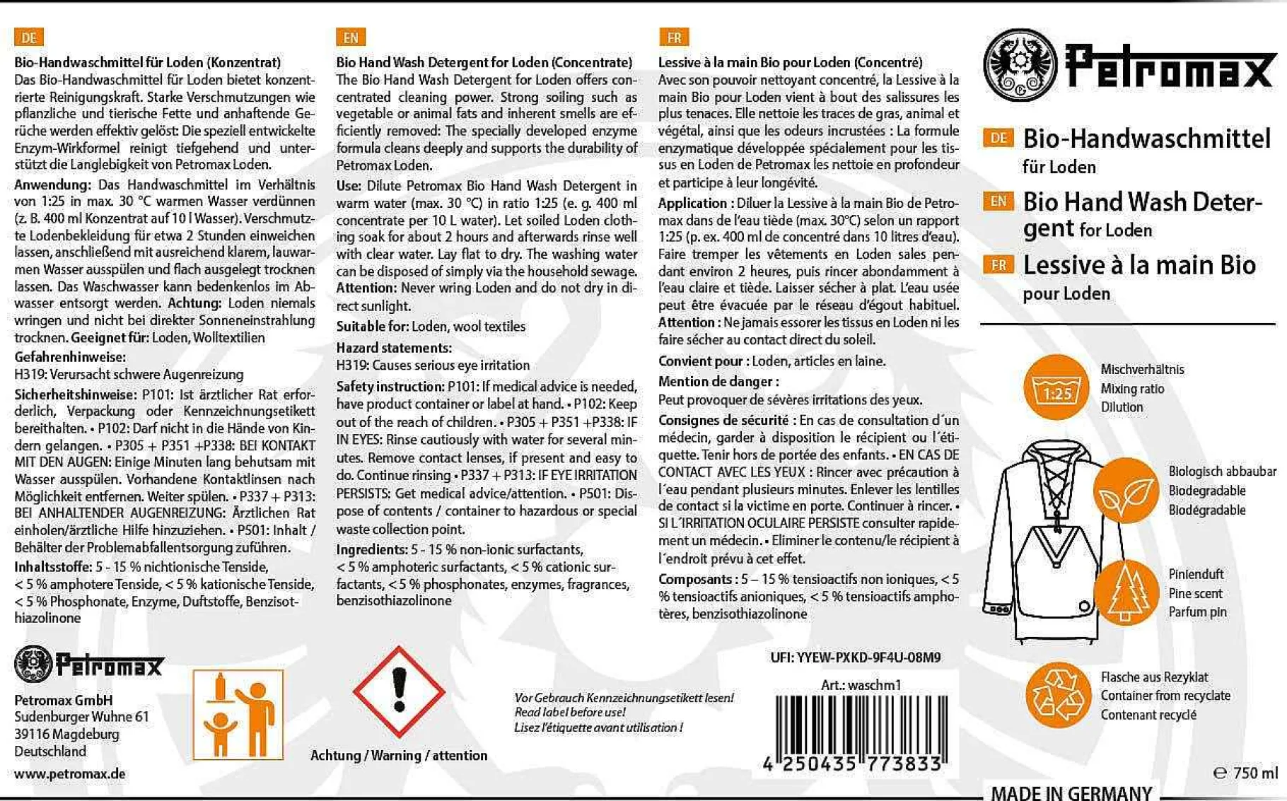 Petromax Wasch- Und Pflegeprodukte>Bio-Handwasch-Loden