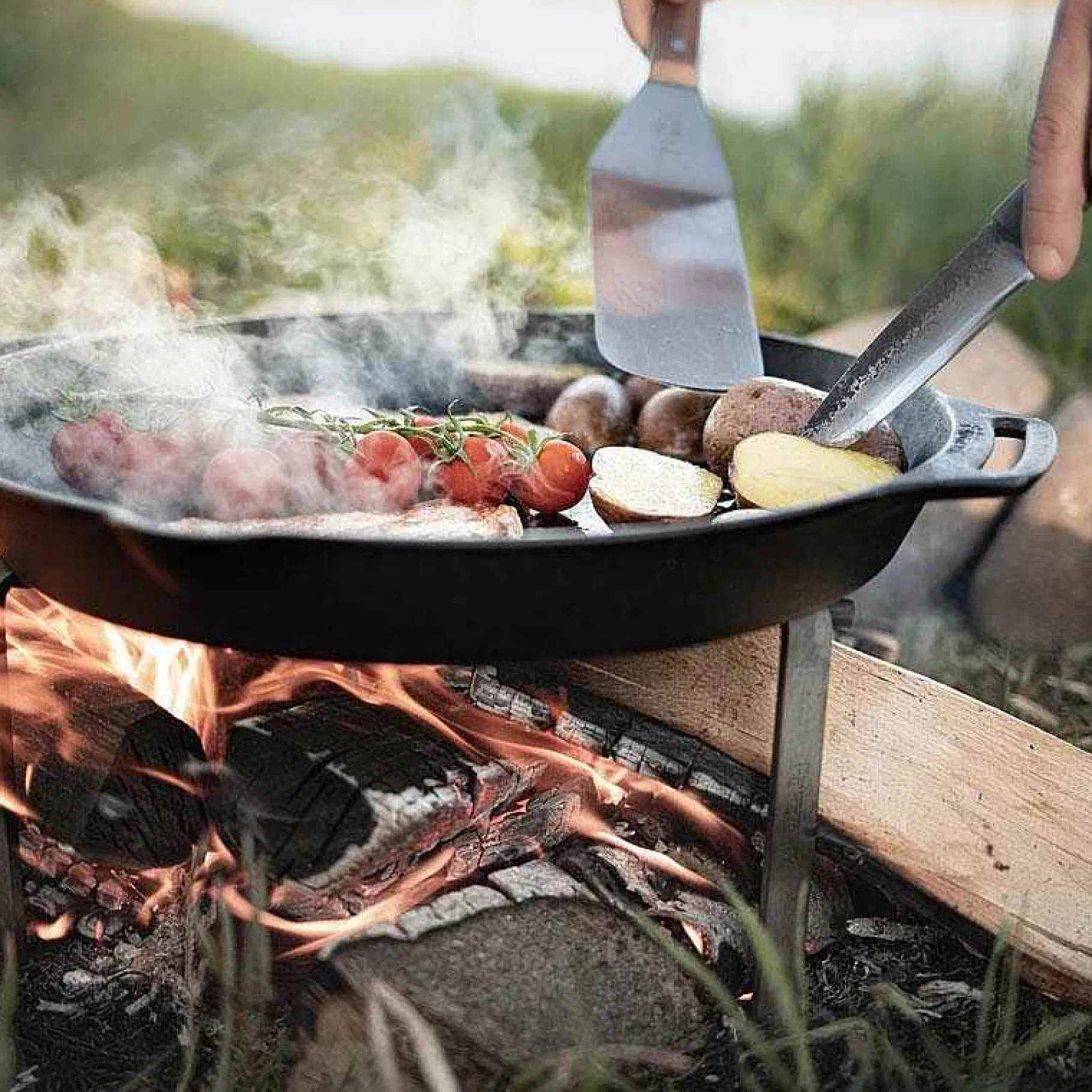 Petromax Gusseisenpfannen>Feuerpfanne Mit Griff