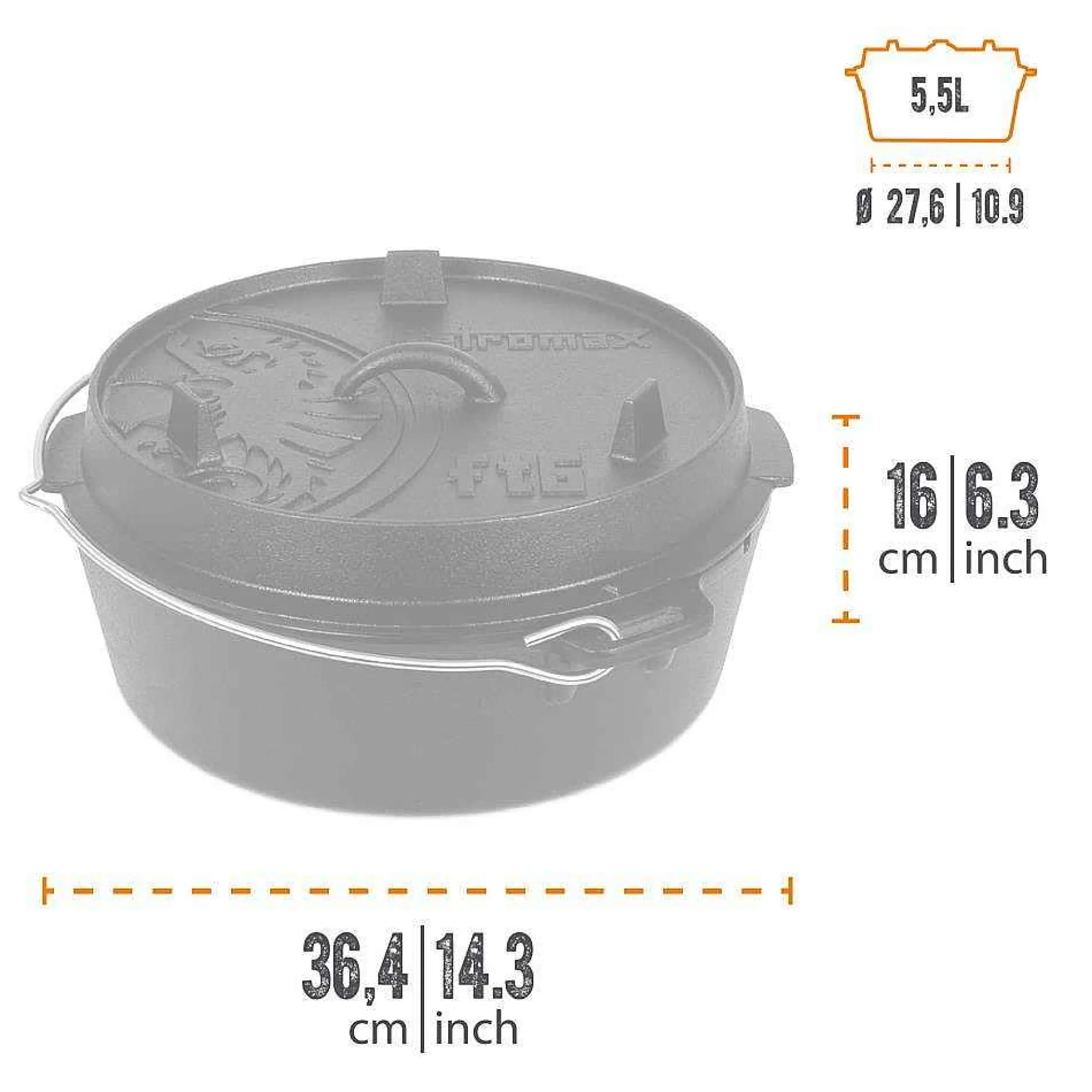 Petromax Dutch Oven/Feuertopfe>Feuertopf (Dutch Oven)