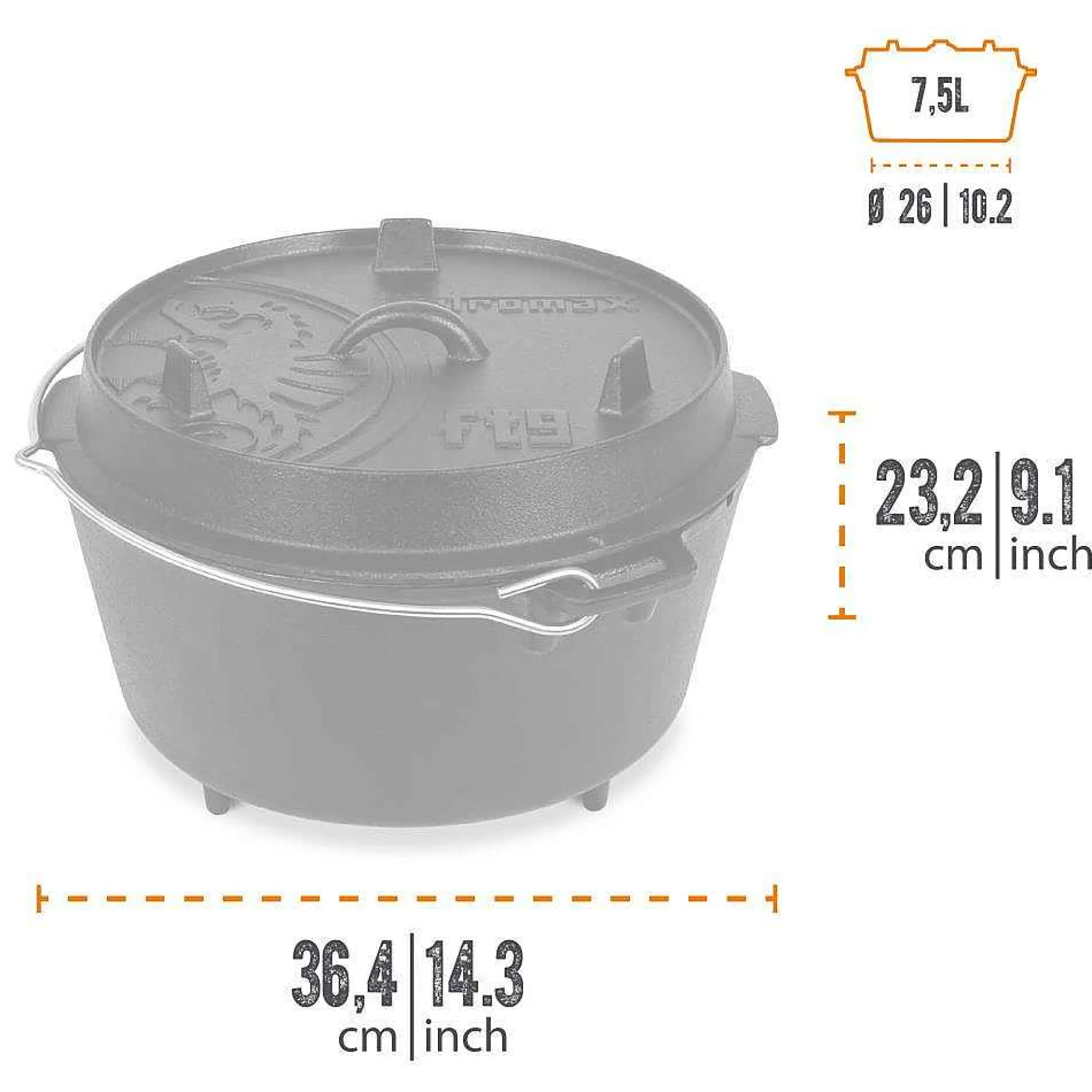 Petromax Dutch Oven/Feuertopfe>Feuertopf (Dutch Oven)