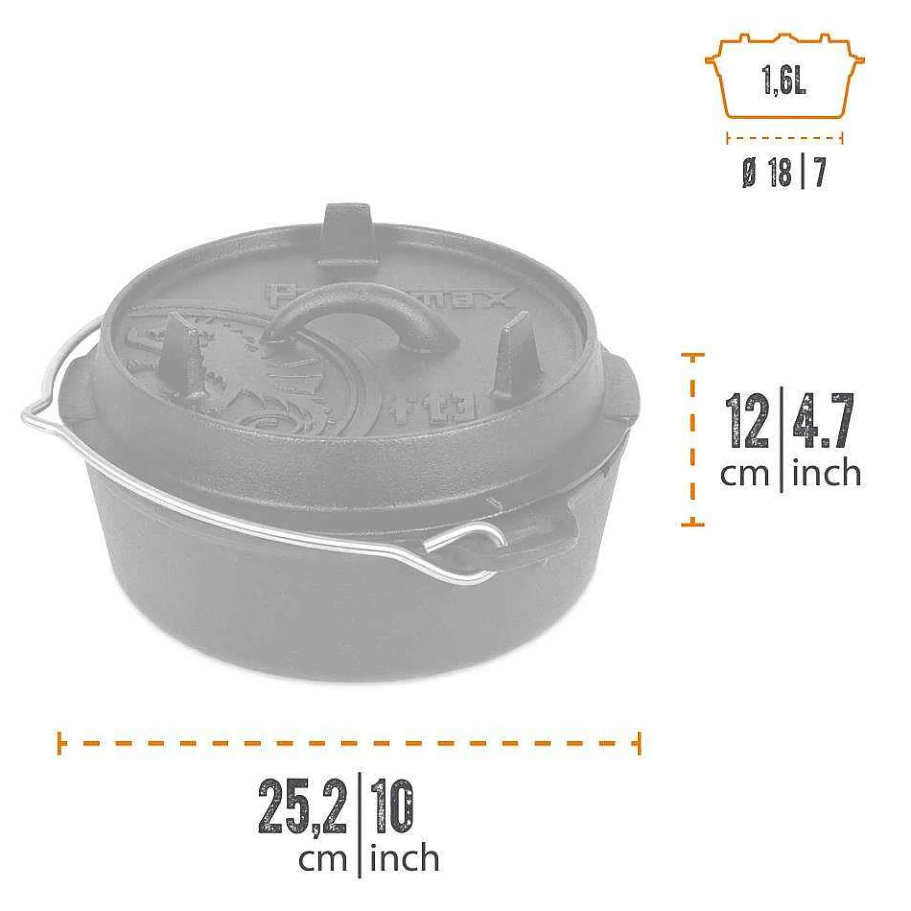 Petromax Dutch Oven/Feuertopfe>Feuertopf (Dutch Oven)