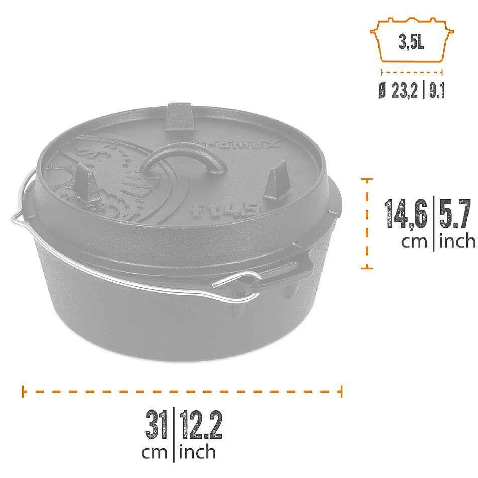 Petromax Dutch Oven/Feuertopfe>Feuertopf (Dutch Oven)