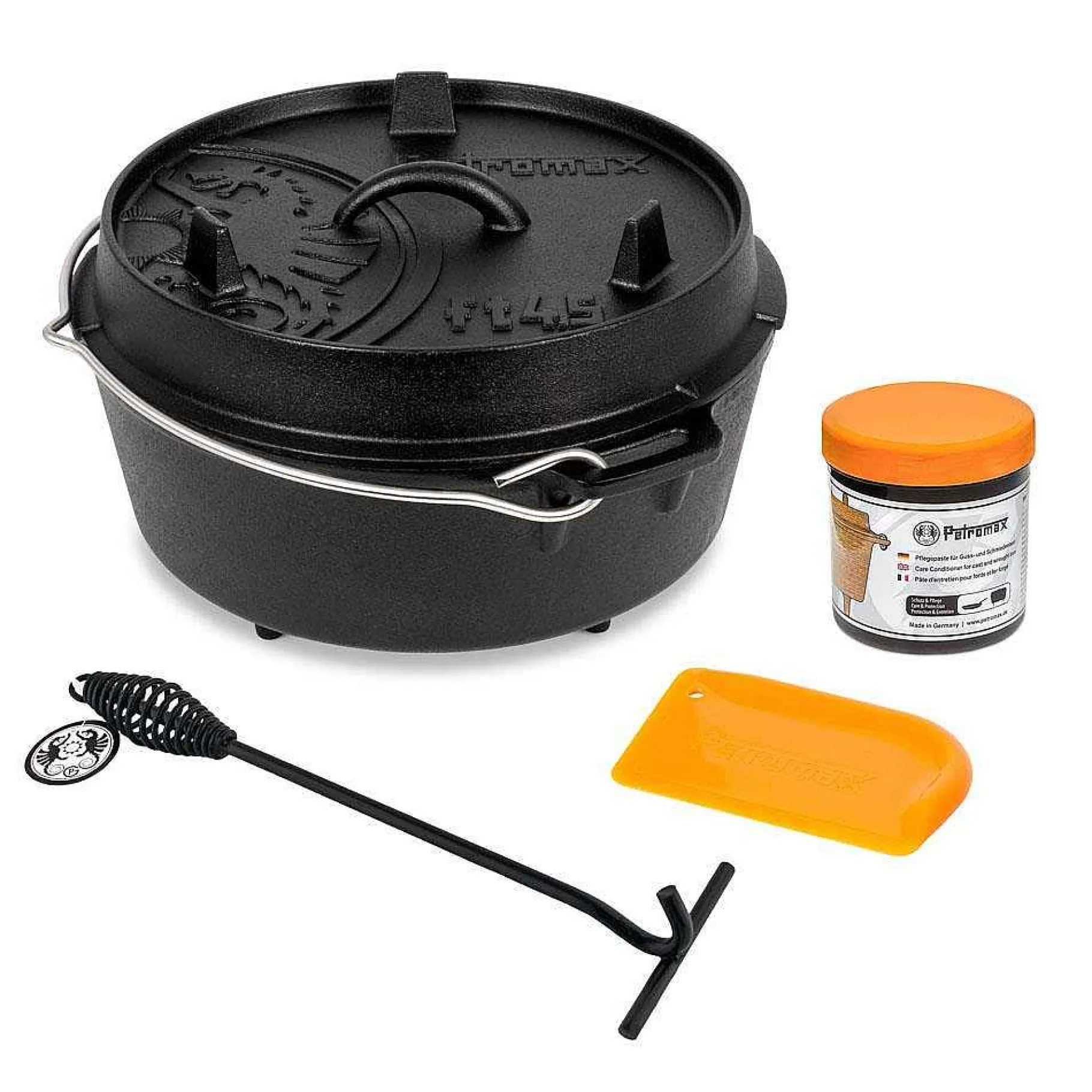 Petromax Dutch Oven/Feuertopfe>Feuertopf Ft4.5 Starter-Set Dutch Oven Set 4 Liter