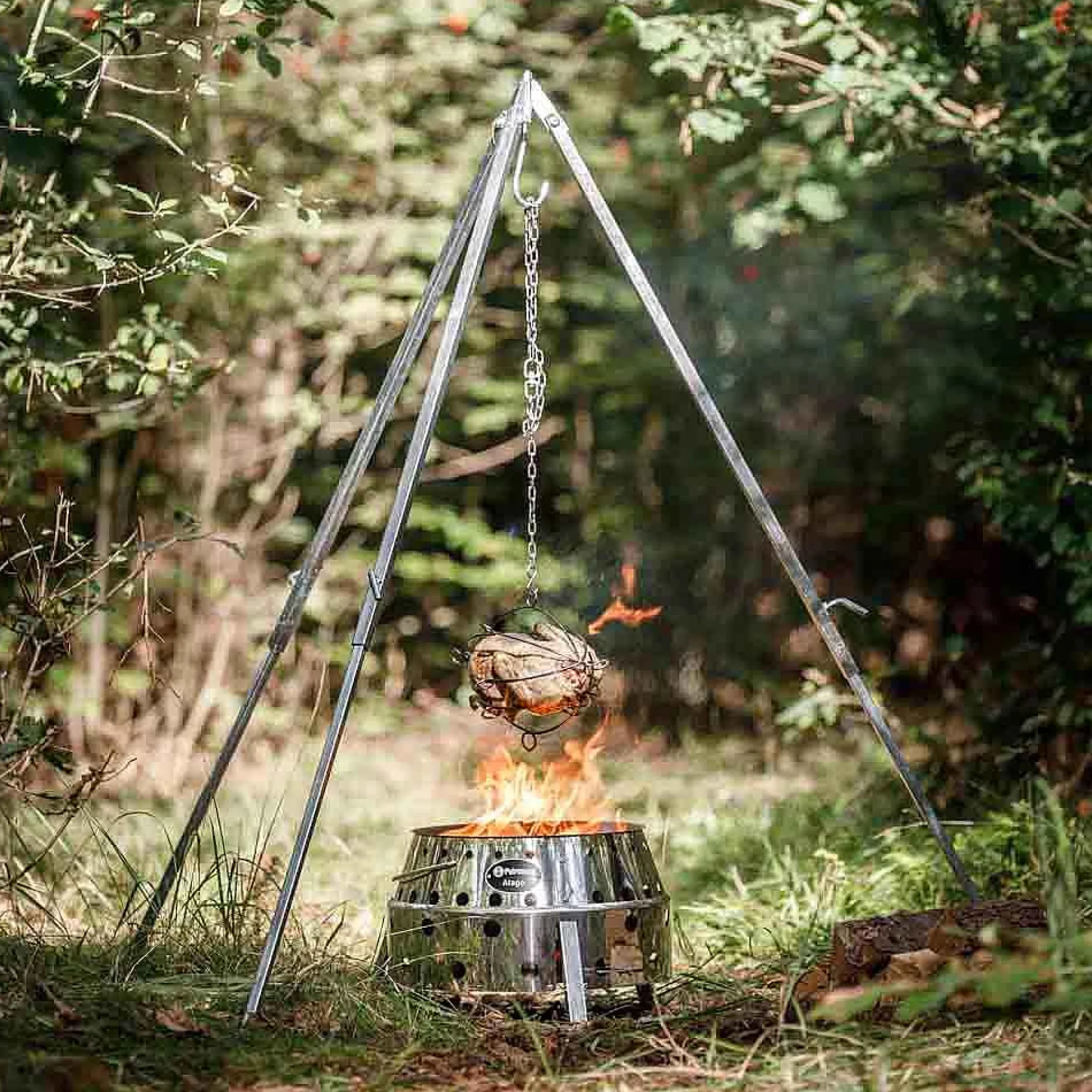 Petromax Grills>Geflugelgrillkorb Mit Kette Und Haken