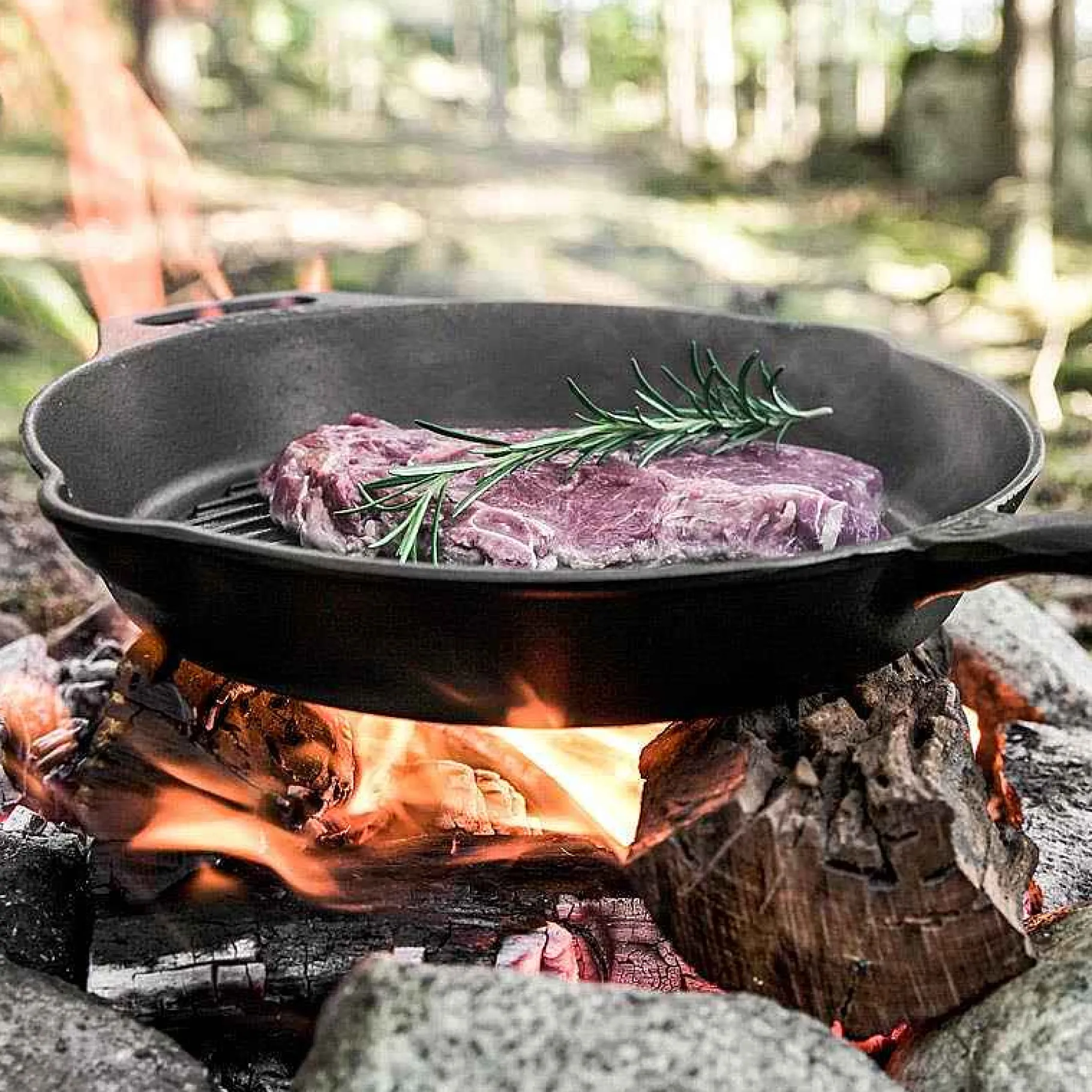 Petromax Gusseisenpfannen>Grillfeuerpfanne Mit Griff