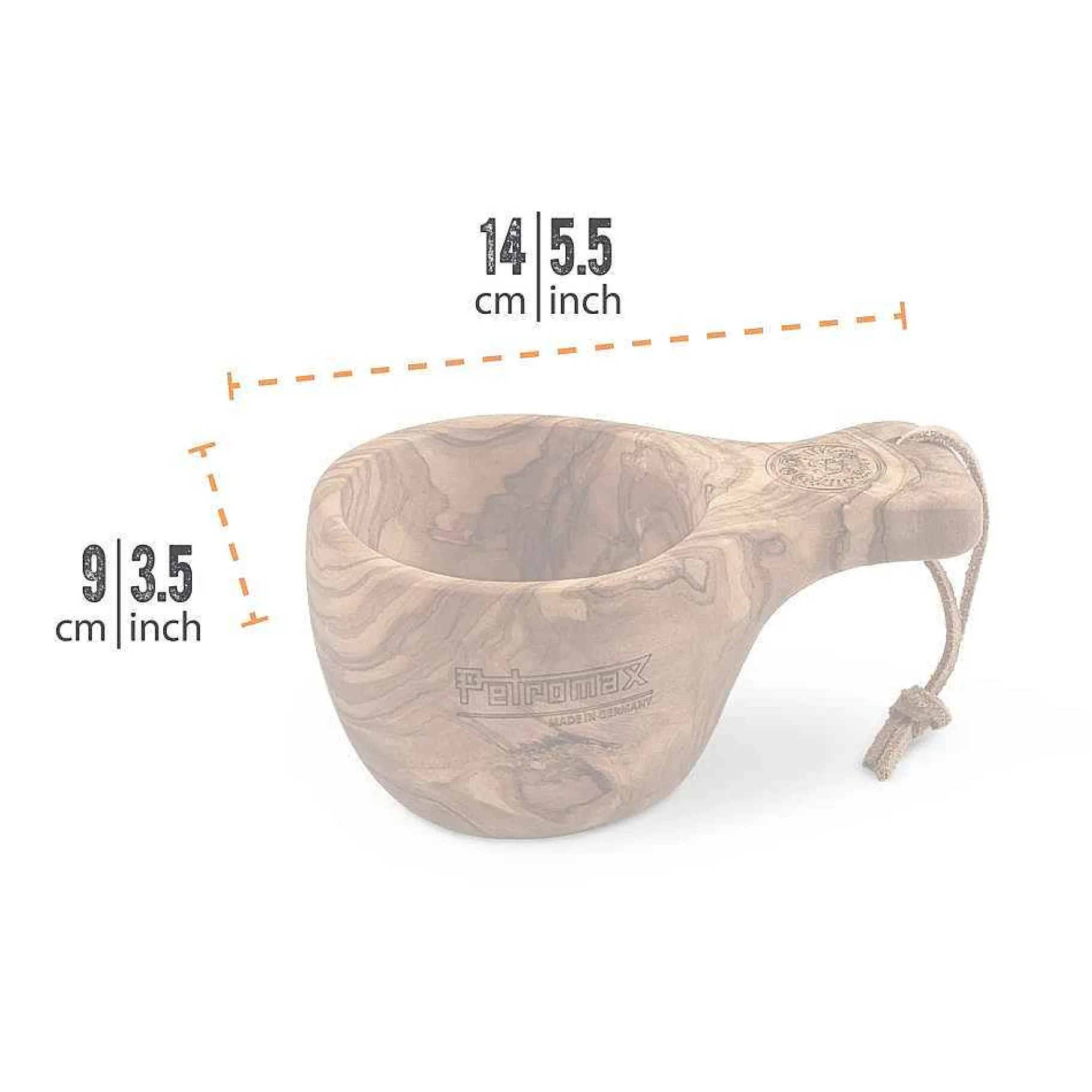 Petromax Besteck>Kuksa-Tasse Aus Olivenholz