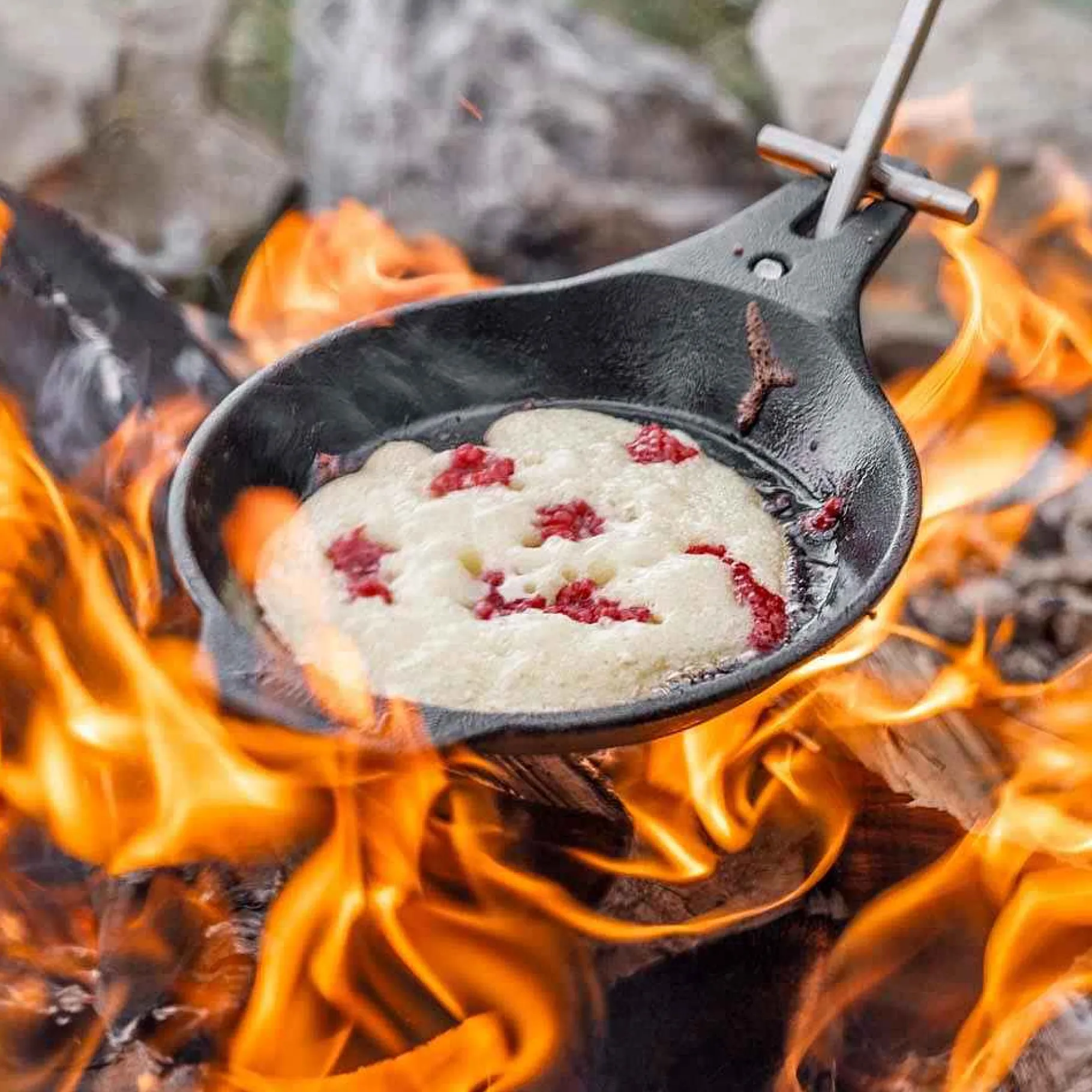 Petromax Gusseisenpfannen>Lagerfeuerpfanne Aus Gusseisen