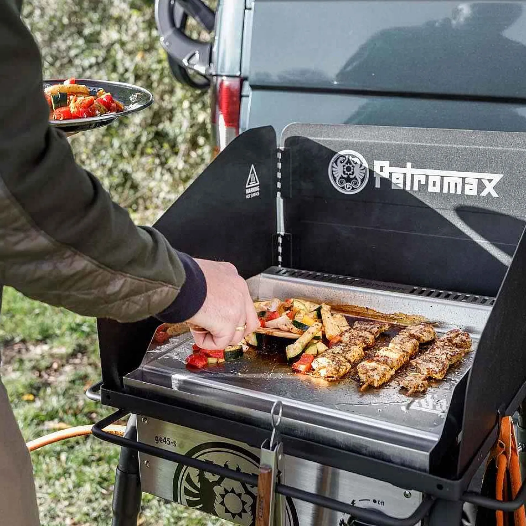 Petromax Feuertopftische>Plancha-Grillplatte, Gasherd